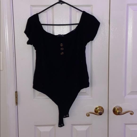 Black Basic Bodysuit - Picture 1 of 3